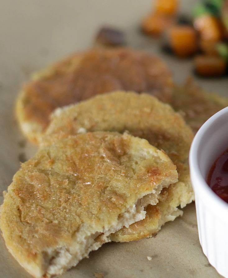 Chickpea Pancake and Vegetables red Caponata