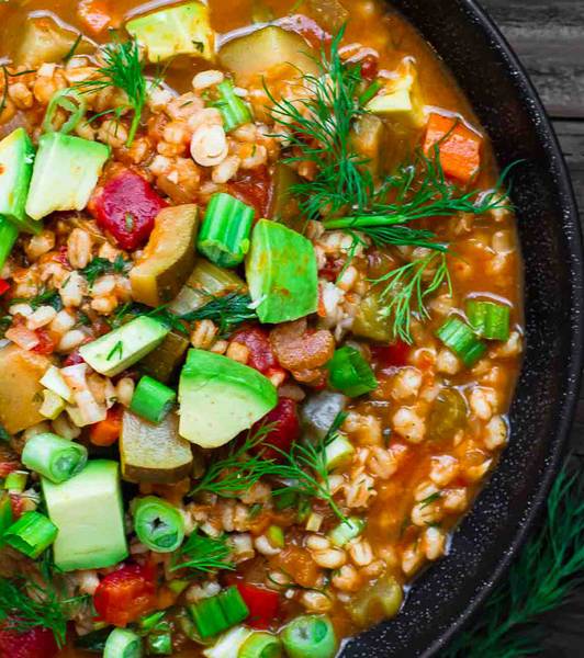 Chunky Vegetable Barley Soup