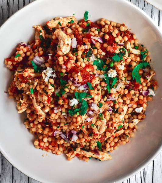 Mediterranean Couscous and Chicken