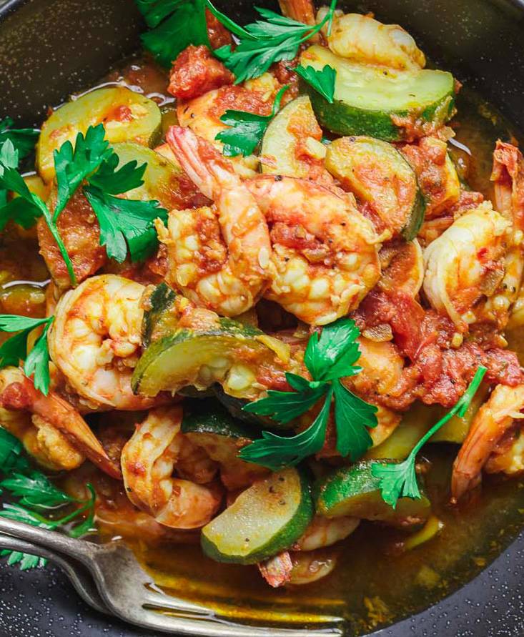 Italian-Style Shrimp and Zucchini