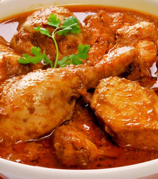 Red chicken korma - India