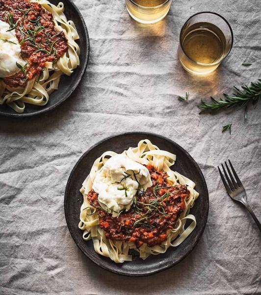 Smoky Mushroom Bolognese