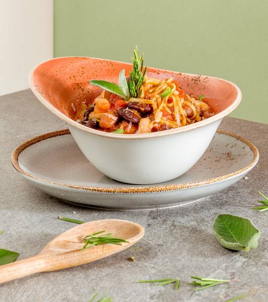 Taglierini and Beans