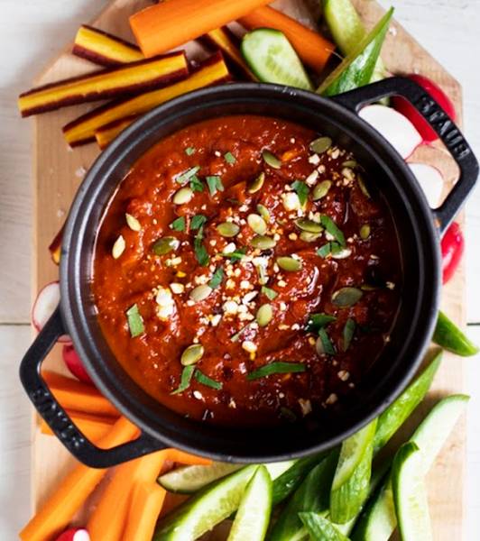 Warm Pumpkin and Tomato Dip