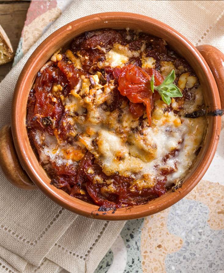 GRILLED TOMATO ONION SOUP